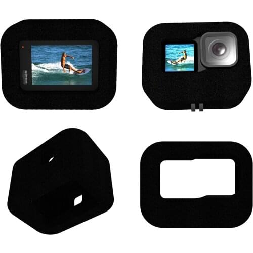 Windshield for Gopro Hero 9 Wind Noise Reduction Sponge Foam Windscreen Case Cover Black Sports Action Camera Housing Accessory