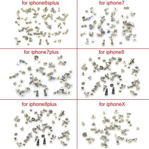 Mobile phone maintenance accessories Complete Kit Screw for iPhone 6Splus 7 7plus 8 8plus x
