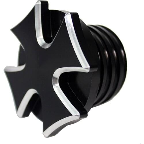 Motorcycle CNC Black Aluminum Fuel Gas Tank Oil Cap Fit For Harley Sportster XL 1200 883 X48 Dyna