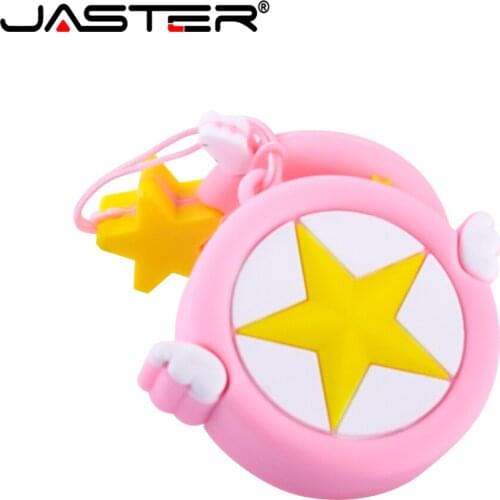 Cartoon USB flash drives 128GB Cute USB stick pink stars Pen drive 64GB Gifts for girls beautiful girly heart key chain Pendrive