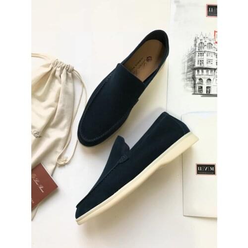 High quality Suede Casual Men Shoes Outdoor Slip On Lazy Loafers Simple Cozy Leisure Mules Multicolor Driving Walk Shoes for Men
