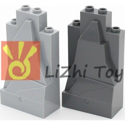 Moc 47847 Rock Panel 2x4x6 Mountain Building Bricks Block Compatible with All Brands Assembles Particles City Street View