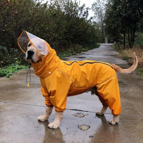 Pet reflective clothes Dog Waterproof raincoat for medium and large dogs,Labrador Golden Retriever Samoyed Husky Alaskan Beagles