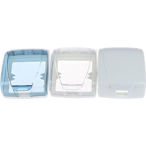 Plastic Wall Switch Waterproof Cover Box 86 Type Light Panel Socket Doorbell Flip Cap Cover Clear Bathroom Kitchen Accessory