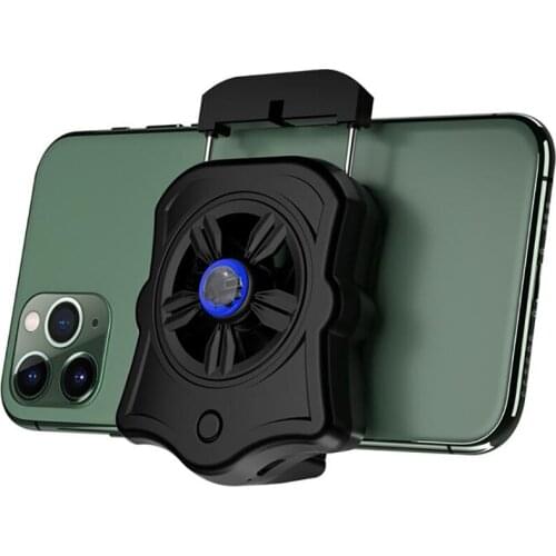 Adjustable Mobile Phone Radiator Holder, Anti-slip Pad Cooling Fan Radiator With Indicator Light, Gaming Smartphone Cooler