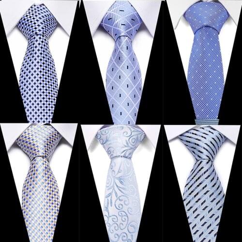 Luxury 7.5cm Mens Classic Tie Silk Jacquard Woven Plaid Check Striped Cravatta Ties Man Bridegroom Business Necktie Accessories