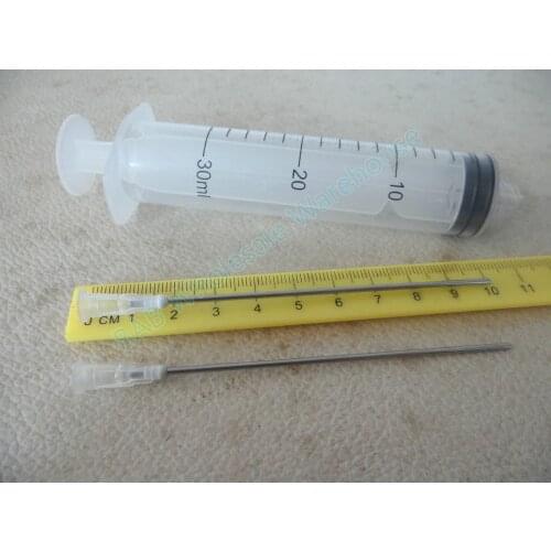 30ml Luer lock syringe + 16G 10cm long Blunt Tip Fill syringe dispensing Needle For Liquid Dispenser Adhesive Glue ink refilling