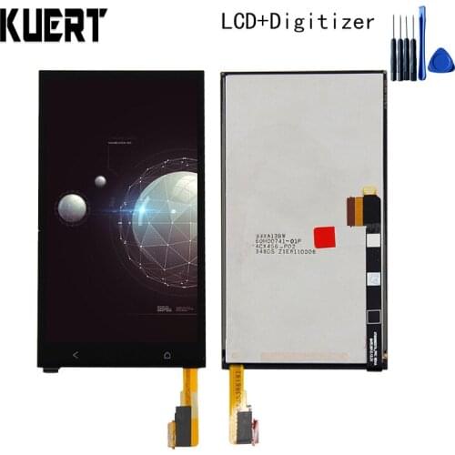 KUERT 4.7" High Quality Touch Screen Digitizer LCD Display Assembly For HTC one m7 801e 1920*1080 Free shipping