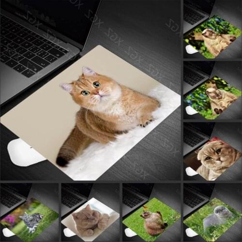 Yzuoan Big Promotion 22X18CM Rubber Small Size Gaming Mouse Pad Cute Cat Animal Mouse Mat Desktop Computer Laptop Mousepad