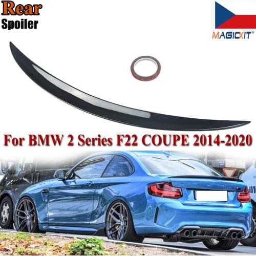 MagicKit Gloss Black ABS Rear Boot Spoiler M Performance For BMW 2 Series F22 Coupe 14-20