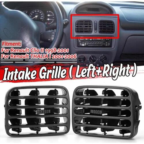 1 Pair Car Interior Center Console Air Vent Air Jet Intake Grille For Renault Clio II 1998-2001 THALIA I 2001-2006 7702258375