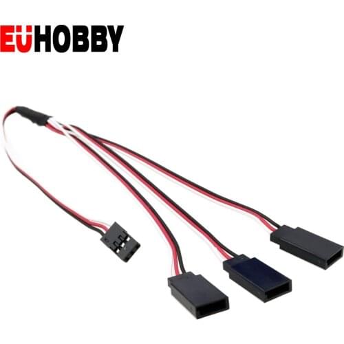 2 Pairs 3 in1 30cm RC servo Y extension cable DuPont cable Jr Futaba RC receiver CH123456 signal cable, ESC cable sub-wiring