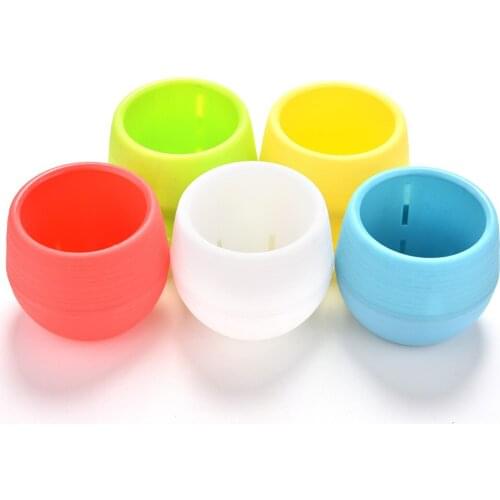 2Pcs Wholesale Plastic Flower Pot Succulent Plant Flowerpot For Home Office Decoration Colorful Garden Supplies
