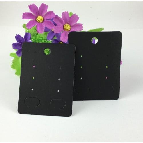 200PCS/Lot 8*6cm Black Color Earring Cards Blank Jewelry Cards Paper Jewelry Display Card Earring Vintage Classic Display Cards