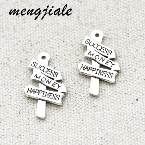 30pcs Hot Sell Wholesale Zinc Alloy Metal Guidepost Charms For Jewelry Accessories Making 25*16mm