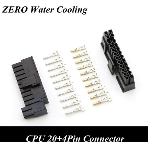 4.2mm 5557 CPU 20+4Pin ATX Male Connector with 25pcs Terminal pins for PC Modding