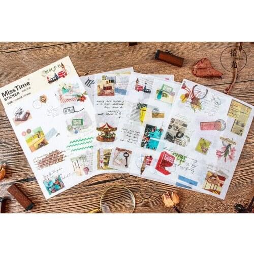 6pcs Miss time sticker paper Organizer Calendar Diary Book Planner Sticker Scrapbook Decoration Diary Sticker papeleria sale