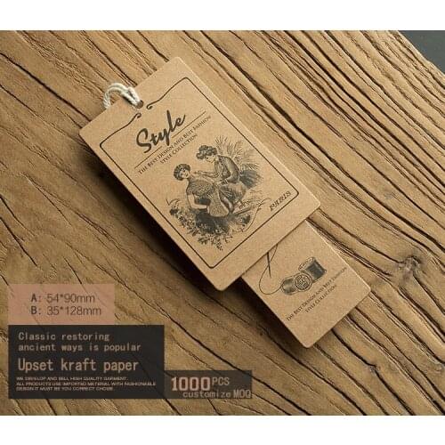 Gratis verzending hang tag/kleding swing tag labels/kledingstuk tas gedrukt tags merk care labels logo DH50074