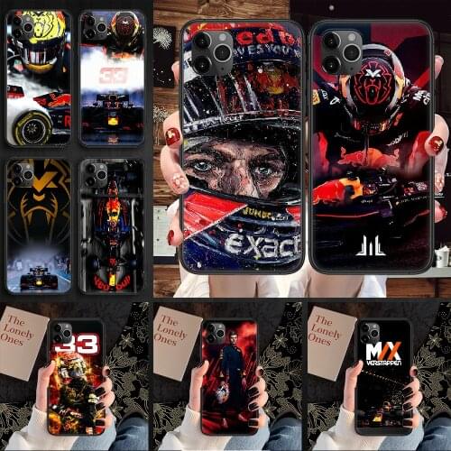 F1 Racer 33 Number Phone Case Cover Hull For iphone 5 5s se 2 6 6s 7 8 12 mini plus X XS XR 11 PRO MAX black silicone shell tpu