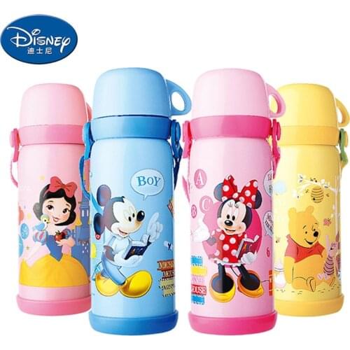 Disney childrens thermos cup stainless steel large capacity thermos flask convenient drinking cup for primary school students