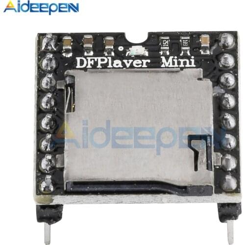 DFPlayer Mini MP3 Player Module MP3 Voice Decode Board Supporting TF Card U-Disk IO/Serial Port/AD For Arduino