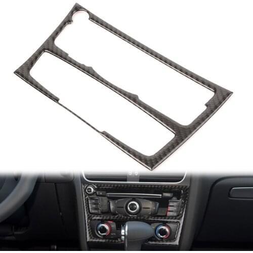 For Audi A4 B8 A5 2008 2009 2010 2011 2012 2013 2014 2015 ABS Plastic Car Styling Interior Dashboard Console CD Panel Cover