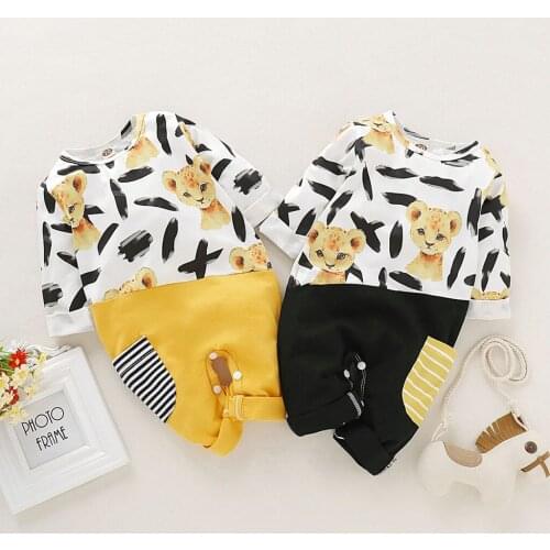 Clothes For Girls Boys Clothes Newborn Infant Baby Girls Boys Cartoon Animals Stitching Stripe Pocket Jumpsuit детские вещи