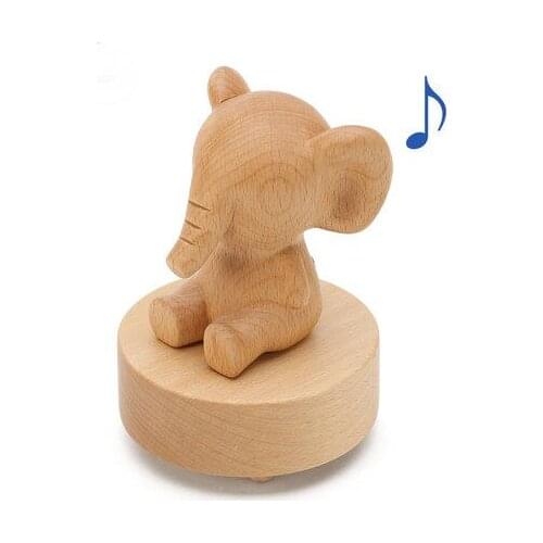 Creative wooden music box wooden rotating music boxes Valentine 's Day birthday gift to send girls and children gifts