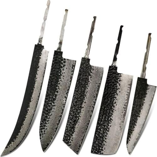 Amber 67 Layers VG10 Damascus Steel Knife Blade