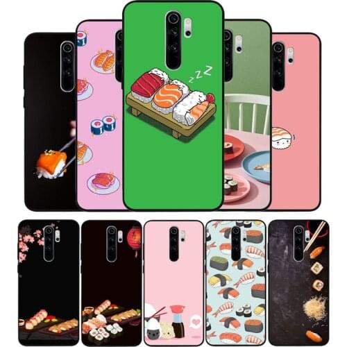 Cute Japanese sushi Phone Case For Xiaomi Redmi note 9 8 7 6 5 4 Pro S for redmi 4A 4X 5 Plus 5A 7A Cover