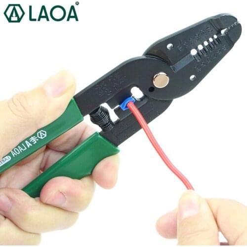 LAOA Multi-fonction Wire Stripper high strength SPHC Material Crimping Pliers Electric tool made in taiwan