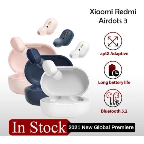 2021 NEW Xiaomi Redmi AirDots 3 Wireless Bluetooth 5.2 Charging Earphone In-Ear stereo bass Earphones Ture Wireless Earbuds