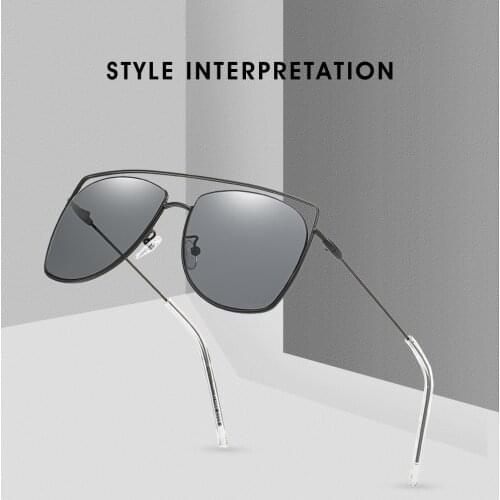 New sunglasses retro Hollow metal glasses sunglasses male and lady personality driving mirror sunglasses cat eye sunglass