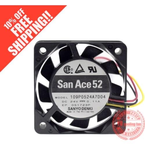 NEW SANYO DENKI SAN ACE 109P0524A7D03 5015 DC24V 0.11A 5CM cooling fan