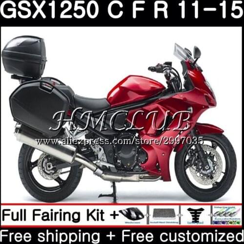 Fairing For SUZUKI Bandit GSX1250F GSXF1250 2011 2012 2013 2014 2015 45HC.0 GSX1250 C GSX1250FA GSX1250C 11 12 13 14 15 Dark red