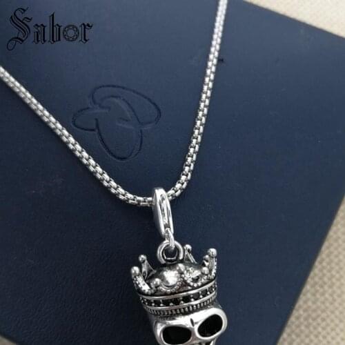 Skull King with Crown Pattern DIY Beads Necklace Rebel Jewelry Gift for Men & Women my N119 thomas