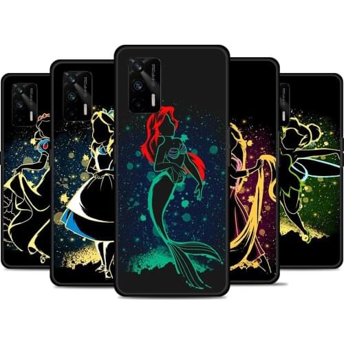 Elsa Ariel Princess For Realme 8 GT Neo Flash Edition Explorer Master Q3 Pro Narzo30 C21 C11 C20A C21Y Phone Case