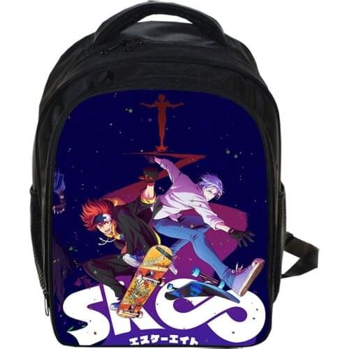 13 Inch Anime SK8 The Infinity Backpack Cartoon Kindergarten Backpacks Boys Girls Children School Bags Kids Book Bag Gift