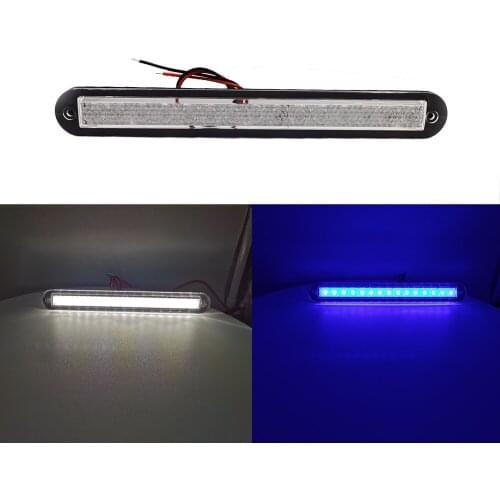 12V LED IP67 Marine Yacht Navigation Waterproof Lamp White and Blue Bar lamp for Boat