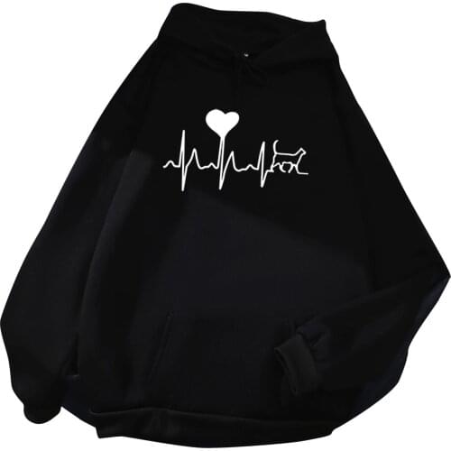 Love Hoddie For Women Oversized Hoodie With Hood Print Pullovers Female Womens Sweatshirt Loose Jumper Autumn Winter Clothes