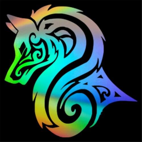 Wolf Animal Car Window Door Bumper Laptop Auto Truck Sticker Caligraphy Vinyl Decal Gift Motorcycle