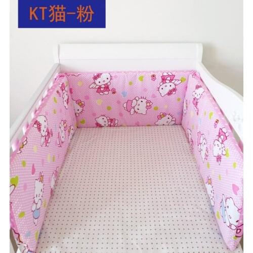 1pcs Baby Bedding Set Cotton Cartoon Pattern Crib Kits Baby Bed Bumpers Infant Head Protector 180cm Length