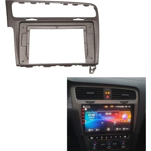 10.1Inch Car Radio Fascia for Golf 7 MK7 2013-2015 DVD Stereo Frame Plate Adapter Mounting Dash Installation Trim Kit