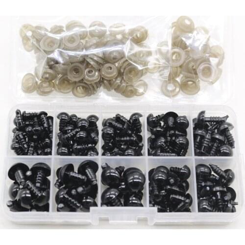 142pcs Plastic Plush Toy Eyes DIY Boxed Accessories Toys For Children Hand-knitted Crafts Soft Doll Eyes Bear