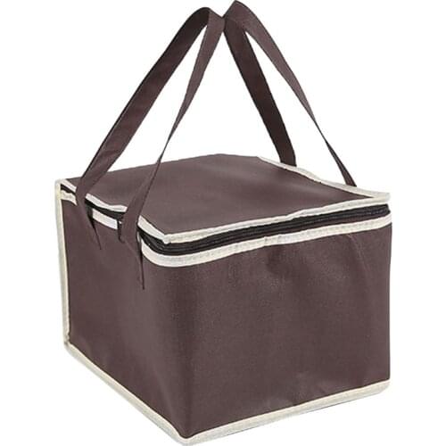 4/6 Inches Portable Cooler Bag Cake Pizza Insulated Carrier Cool Bag Thermal Lunch Picnic Box Ice Pack Vehicle Insulation Bags