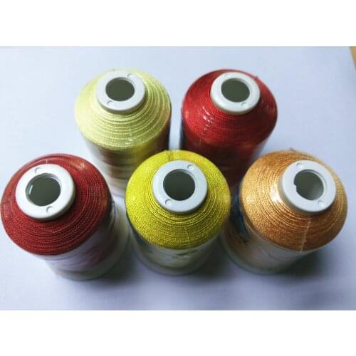 5 Different Red & Yellow color machine rayon embroidery thread 800m/cone Brother /Bernina embroidery machines