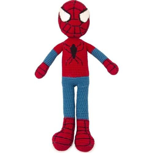 Amigurumi Handmade Cute Spiderman Organic Woven Toy Baby