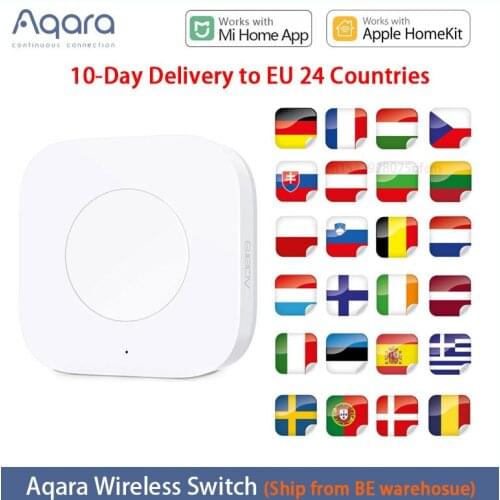 Xiaomi Aqara Sensor Smart Wireless Switch Key Zigbee Connection One Button Remote Control For Apple Homekit Mi Home WXKG12LM
