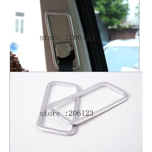 ABS Chrome Interior Safety Belt Decoration Frame Trim For Land Rover Discovery 4 LR4 2010-16 For Range rover sport 2009-2013