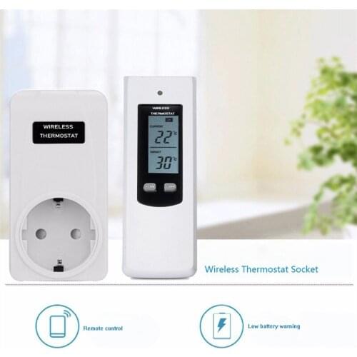 Far infrared Carbon Heater Part Wireless Thermostat of Electrical Heating Appliances Temperature Controller EU/UK Plug WK02